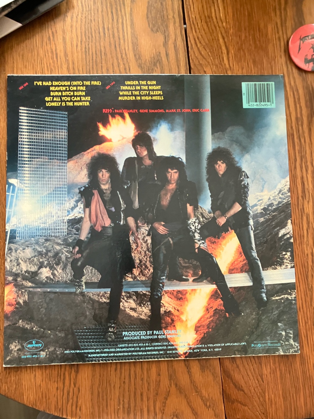 Vintage 1984 KISS “Animalize” #422-822495-1 M1 1st Pressing Vinyl - Picture 2 of 8